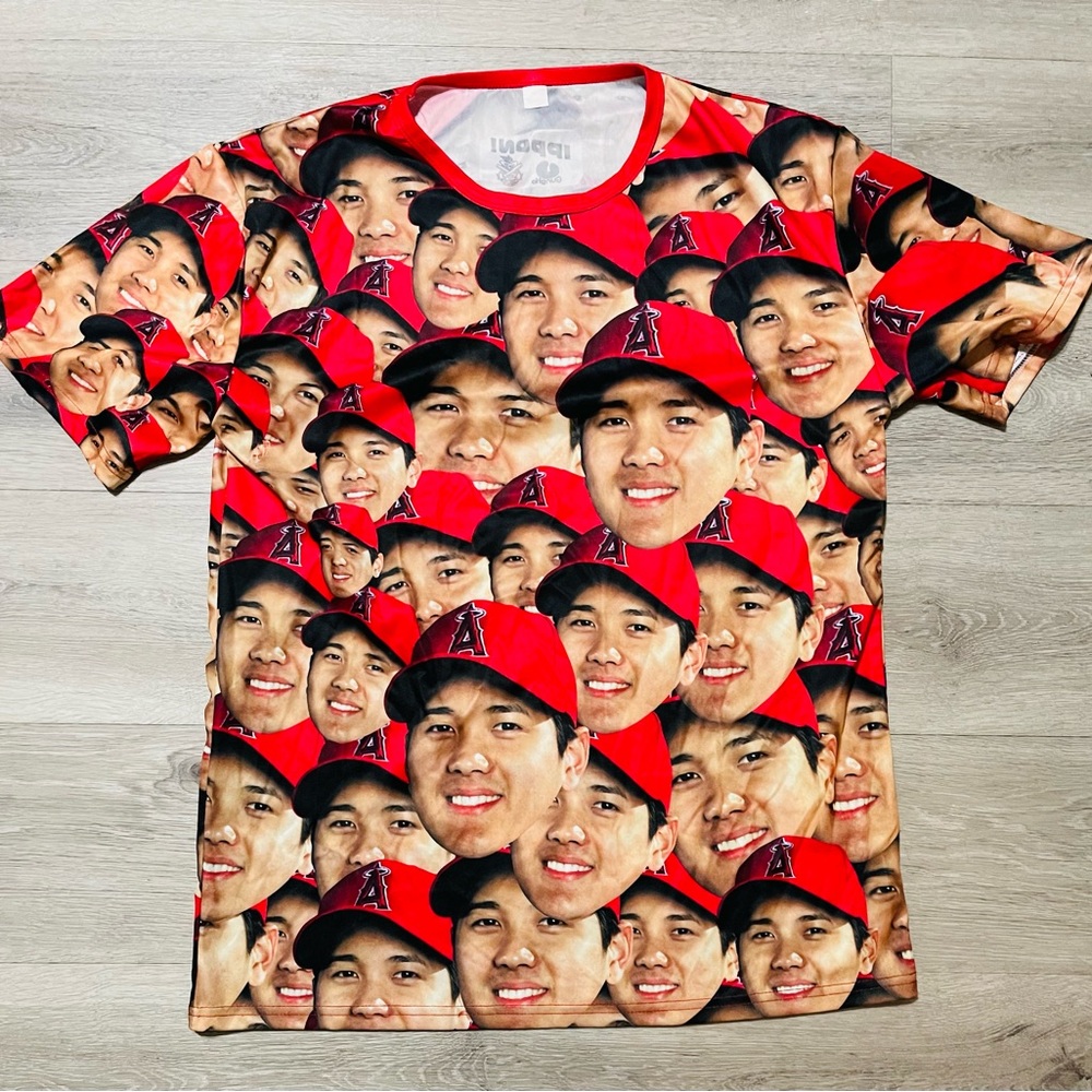 Shohei Ohtani Face T-Shirt XL LA Angels SGA 8/11/21 Brand New Never Worn